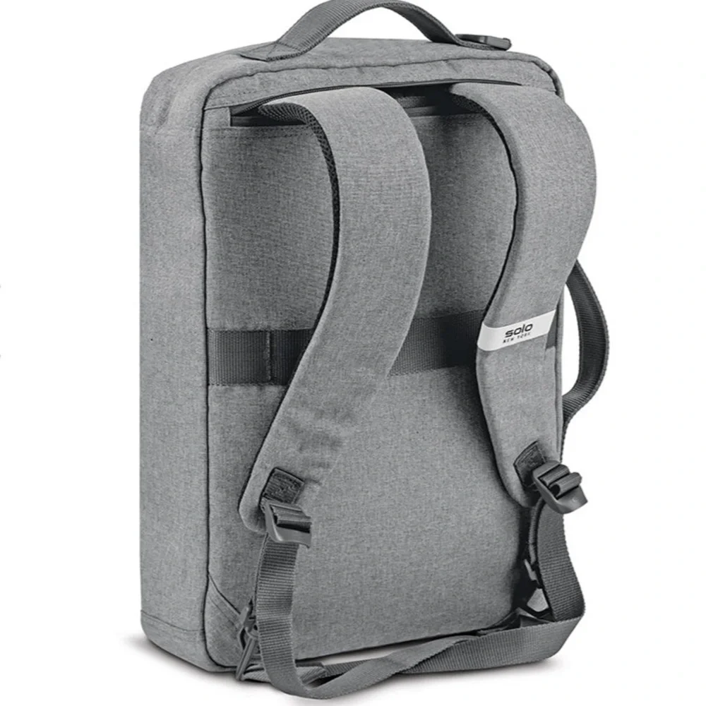 Solo hybrid backpack, converts from backpack to briefcase, new